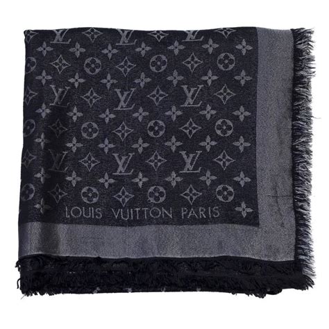 black and silver louis vuitton scarf|Louis Vuitton scarf women's black.